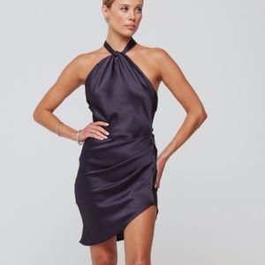 NEVER WORN - Black Diana Halter Dress
